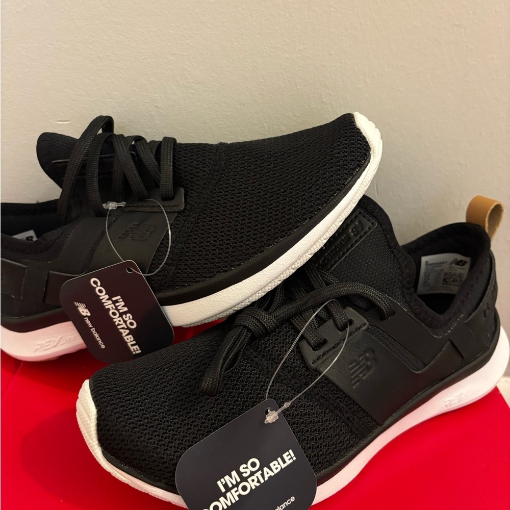New Balance Women’s Black and White Sneakers (NERGIZE SPORT)